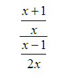 simplify complex fraction