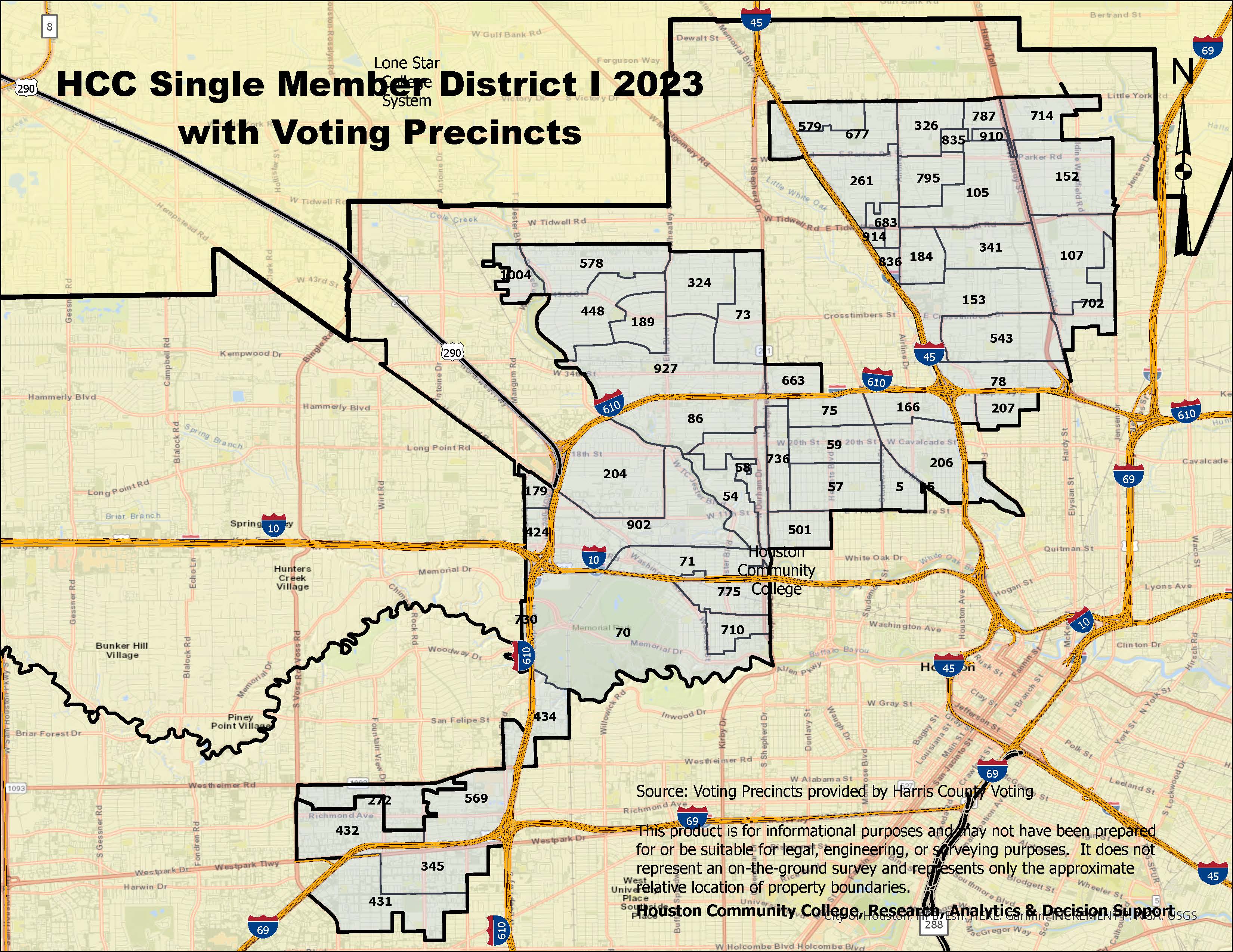 Single Member District I with Voting Precincts
