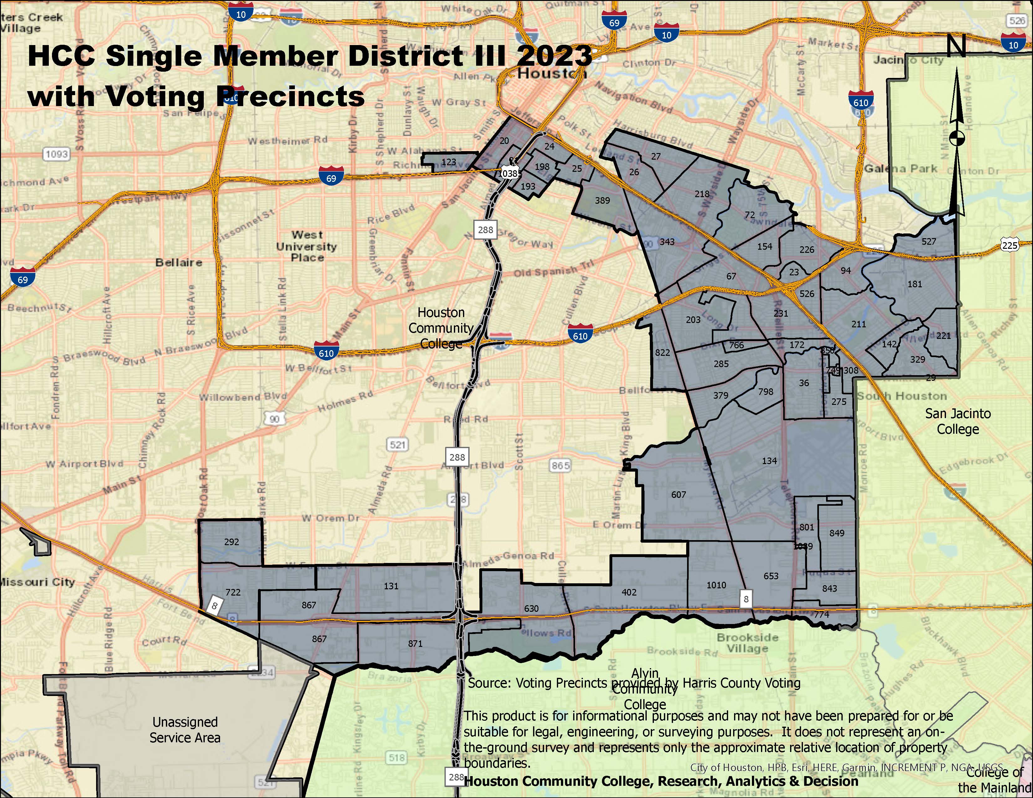 Single Member District III with Voting Precincts