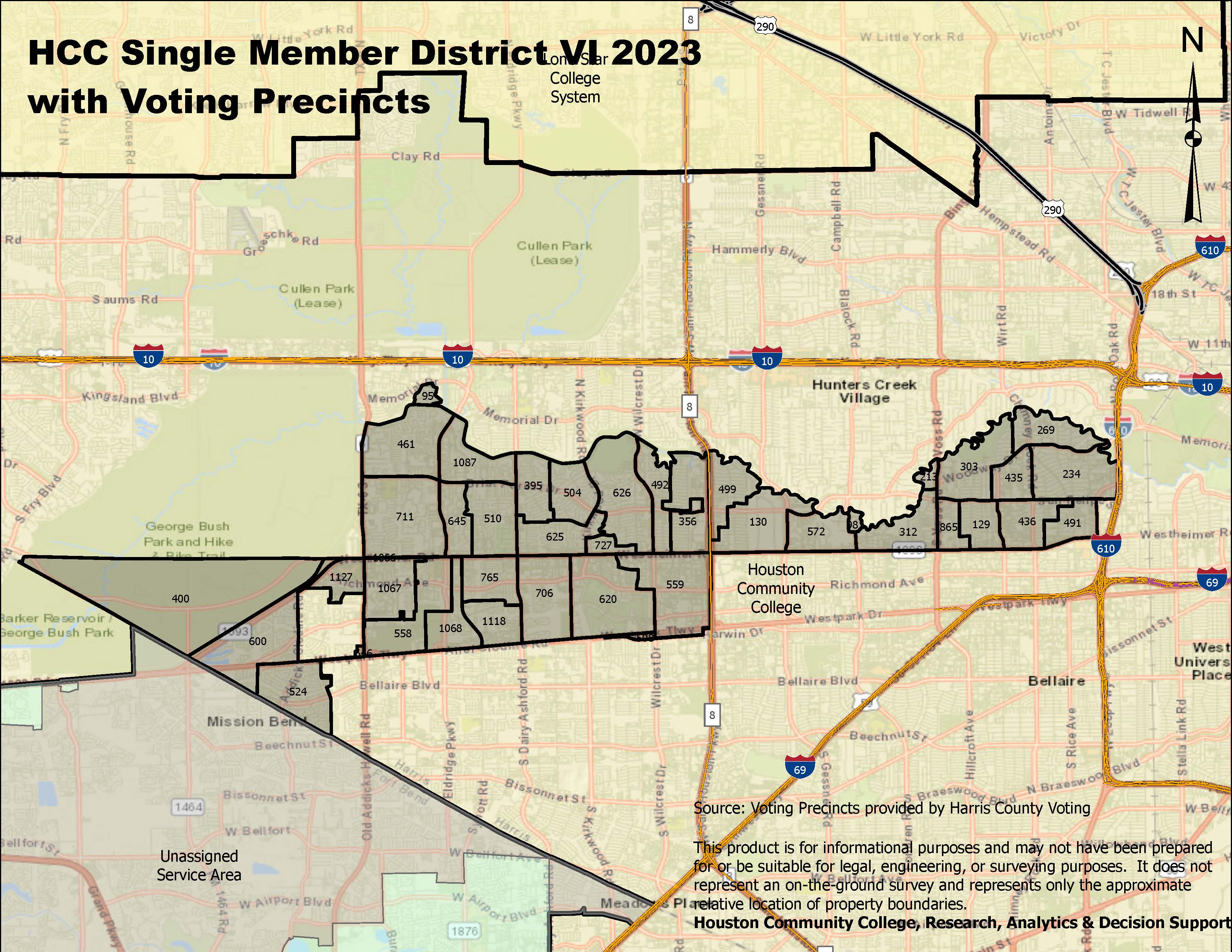 Single Member District VI with Voting Precincts