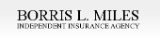 words Borris L. Miles, Insurance written as a logo
